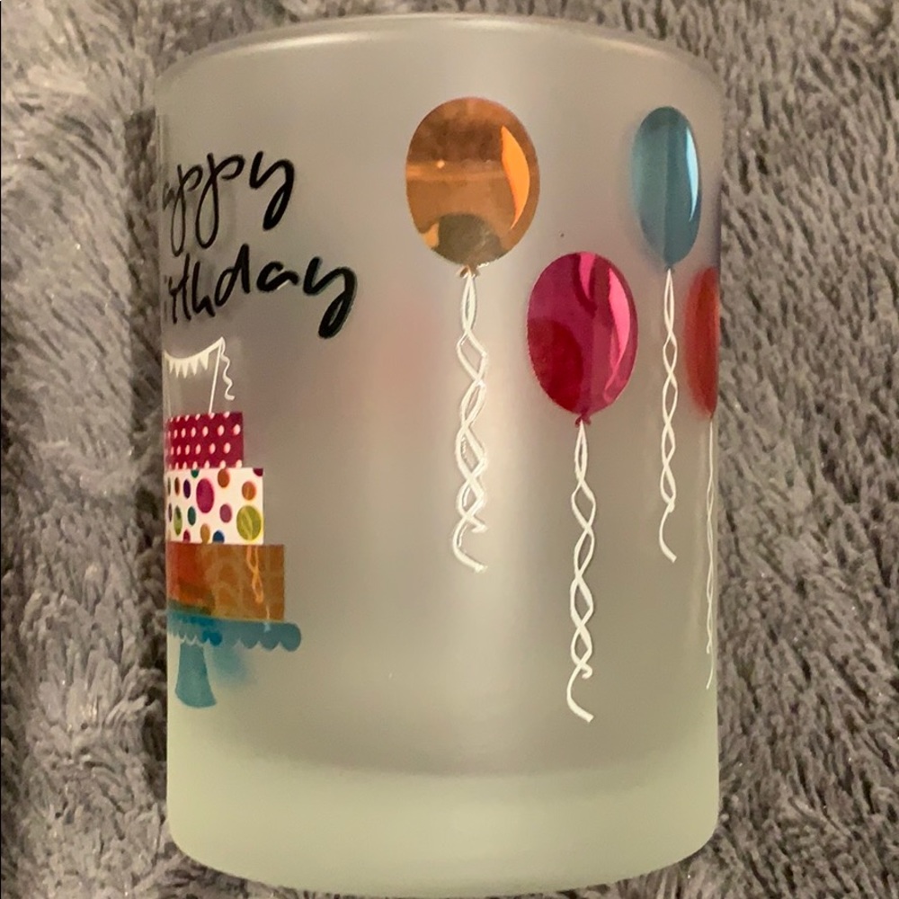 New Happy Birthday Lo Ball Glass - Picture 3 of 4